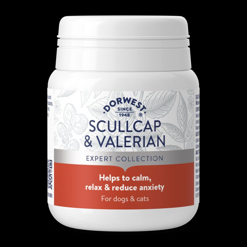 Dorwest Scullcap & Valerian Tablets for Dogs & Cats (100 Tablets)