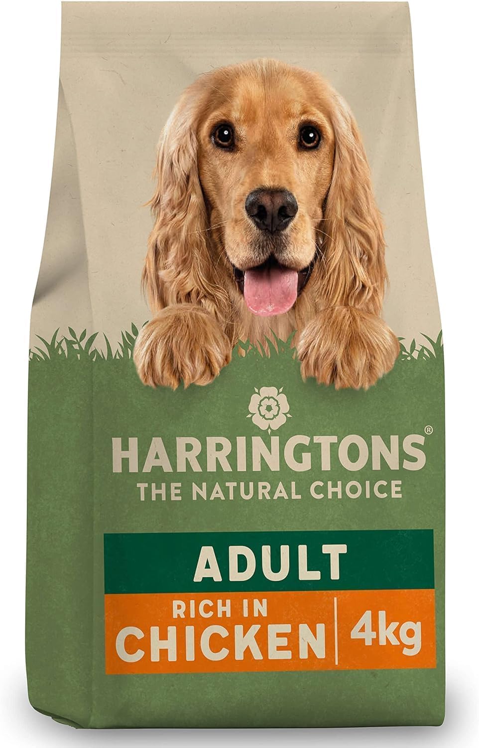 Harringtons Complete Dry Adult Dog Food, Chicken & Veg (4kg, Pack of 3)